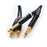 Klotz & Neutrik 1m Dual Phono to Jack Cable - Klotz IY205 Cable and Rean NYS373/Neutrik NP2XB Plugs