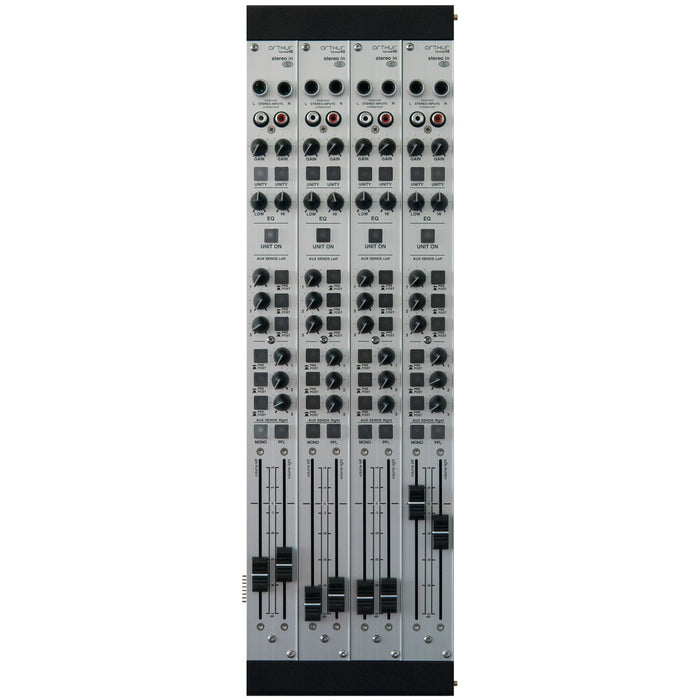 Schertler ART48-STEREOINx4 - Arthur Modular mixer Stereo Input module - 4 modules pack