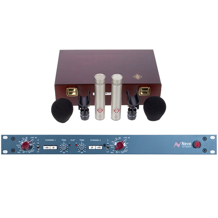 AMS Neve 1073 DPA Dual Mic Pre amp & Neumann KM184 Stereo Set Bundle