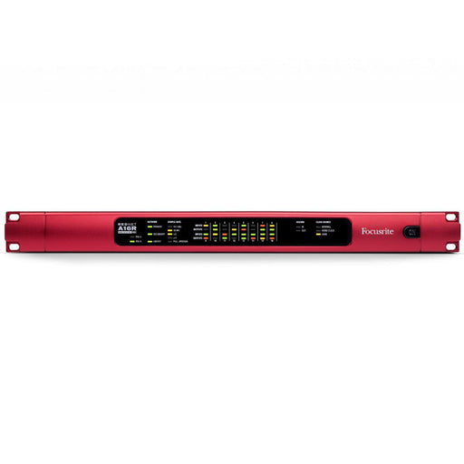 Focusrite RedNet A16R MkII - 16 Channel 24/192 Analogue Dante I/O Focusrite RedNet A16R MkII - Interface with Level Control and Redundant Network & Power