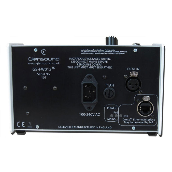 Glensound GS-FW012 ip 4 Circuit 4 Wire With Dante