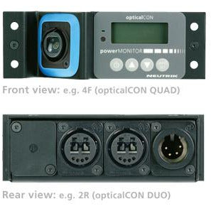Neutrik opticalCON Power Monitor Rack Solution - MM QUAD Front - DUO Rear