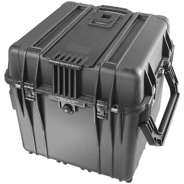 Peli 0340 - Case with foam, black, "Cube case" inc wheels & built in tow handle