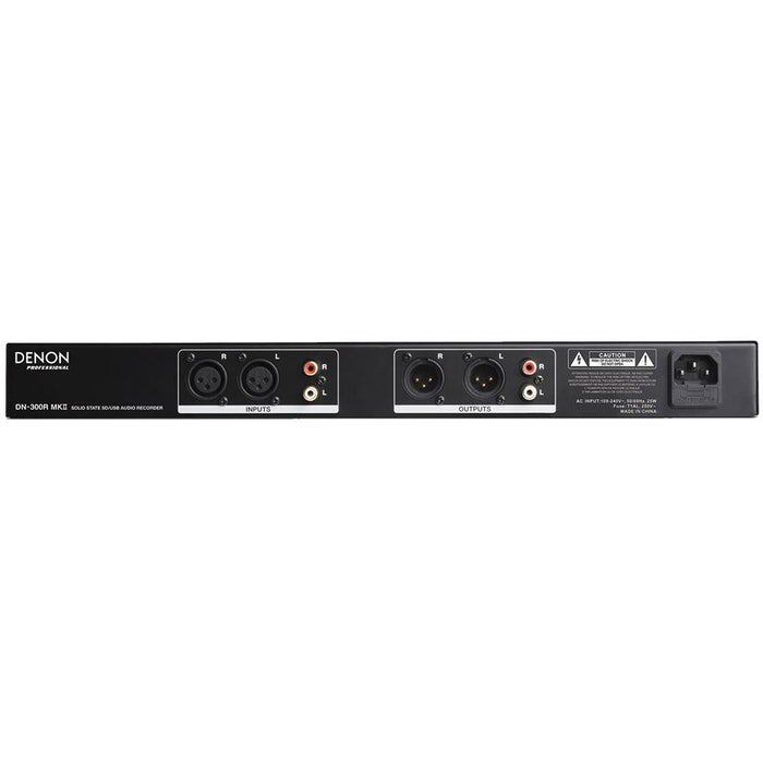 Denon DN-300R MKII - Solid State Audio Player/Recorder w/MP3 & WAV recording