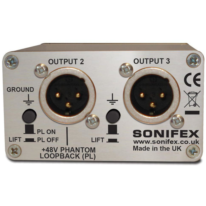 Sonifex CM-MS3 - Single 3 Way Passive Microphone Splitter