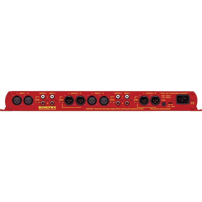 Sonifex RB-BL4 - Dual Stereo Bi-Directional Matching Converter (1U)