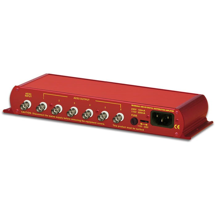 Sonifex RB-DDA6A3 - 6 Way Stereo AES3ID Digital Distribution Amplifier