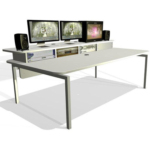 TD Xtra Big Bench - Work Station with Top Racks. Available in White and Walnut