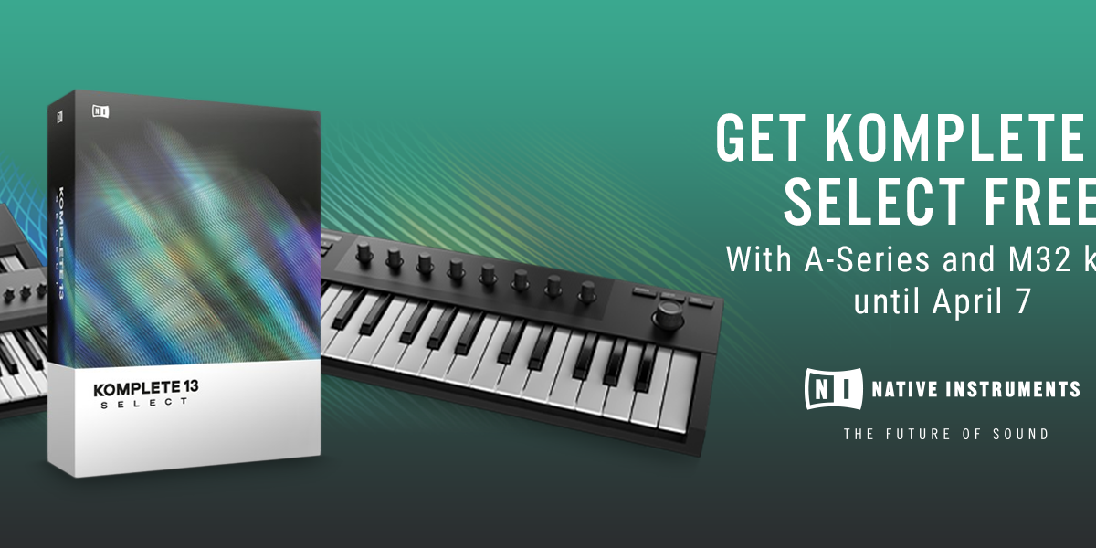 FREE Komplete 13 Select with Native Instruments A-Series & M32