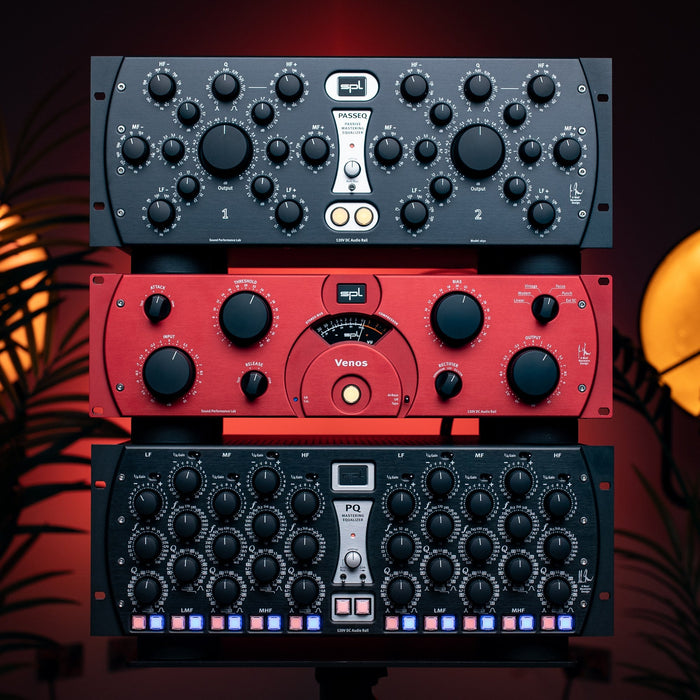 A stack of SPL mastering processors