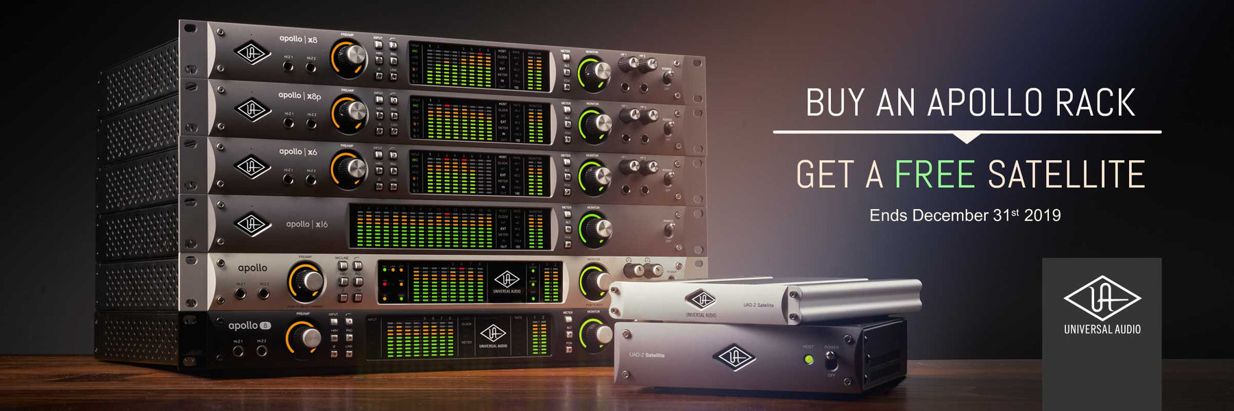 Buy a Rackmount Universal Audio Apollo and Get a Free UAD-2 Satellite DSP Accelerator