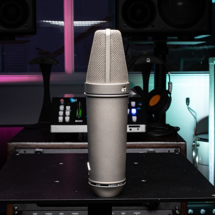 Neumann U67 Studio Tube Microphone Set - Pair (Consecutive Serial) inc. Valve & Cable Upgrade (Used)