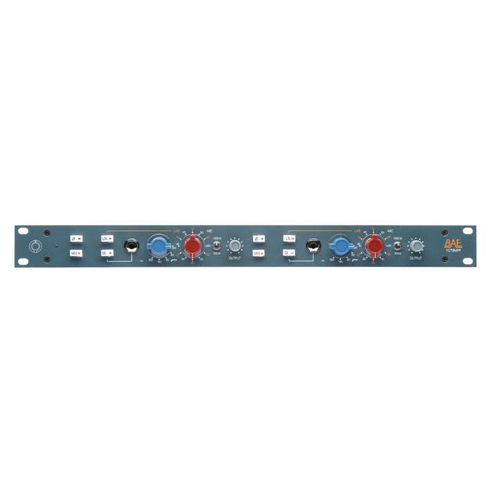 BAE 1073MPF - Dual Channel Rackmount HPF Mic Pre with Power Supply