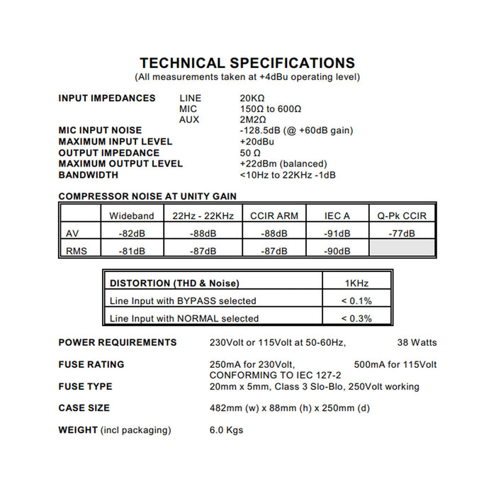 Drawmer 1960 Stereo Valve Compressor