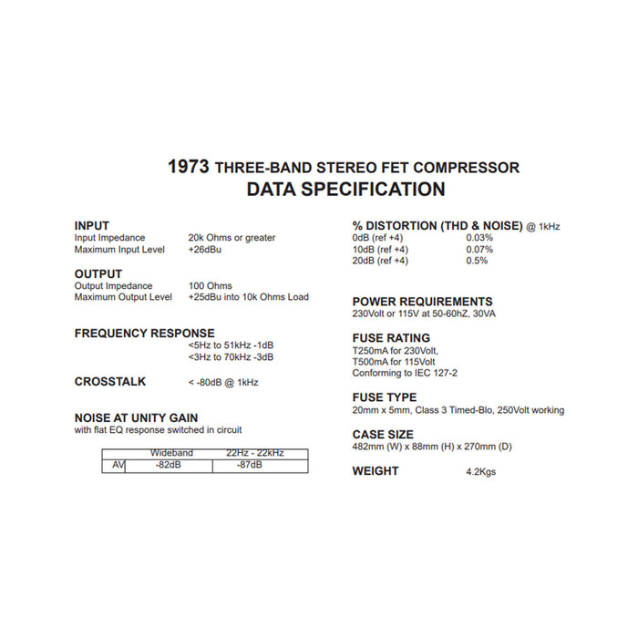 Drawmer 1973 - Three Band FET Compressor