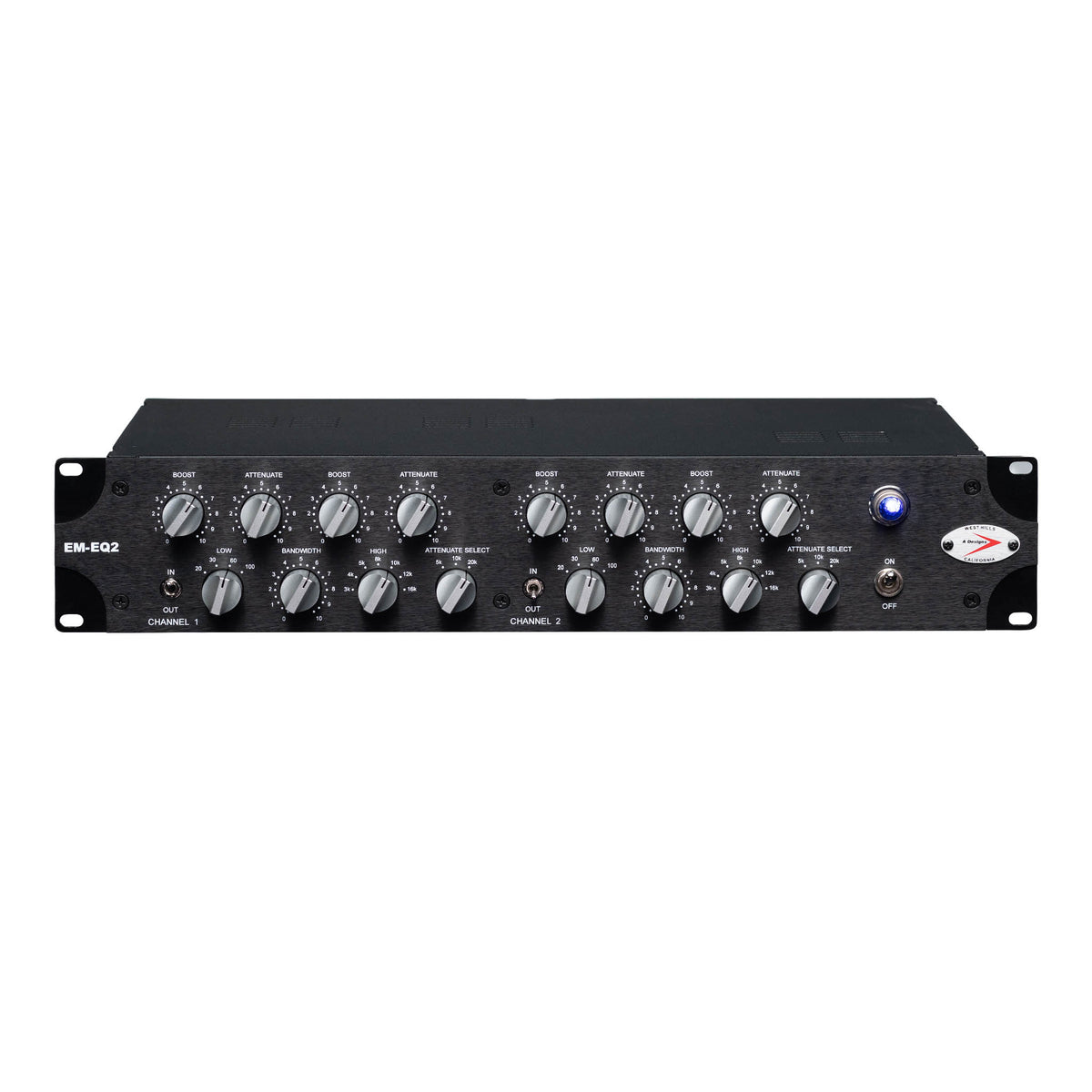 A-Designs EM-EQ2 - Based on Pultec EQP-1A - 2 Channel 2U Rack Mount Ve ...