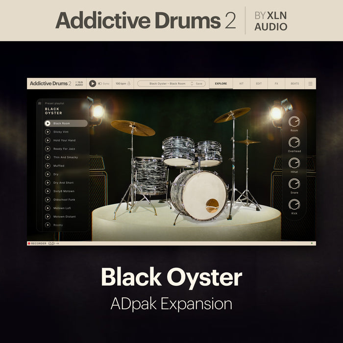 XLN Audio - Addictive Drums 2: Black Oyster ADpak