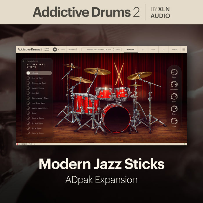 XLN Audio - Addictive Drums 2: Modern Jazz Sticks ADpak