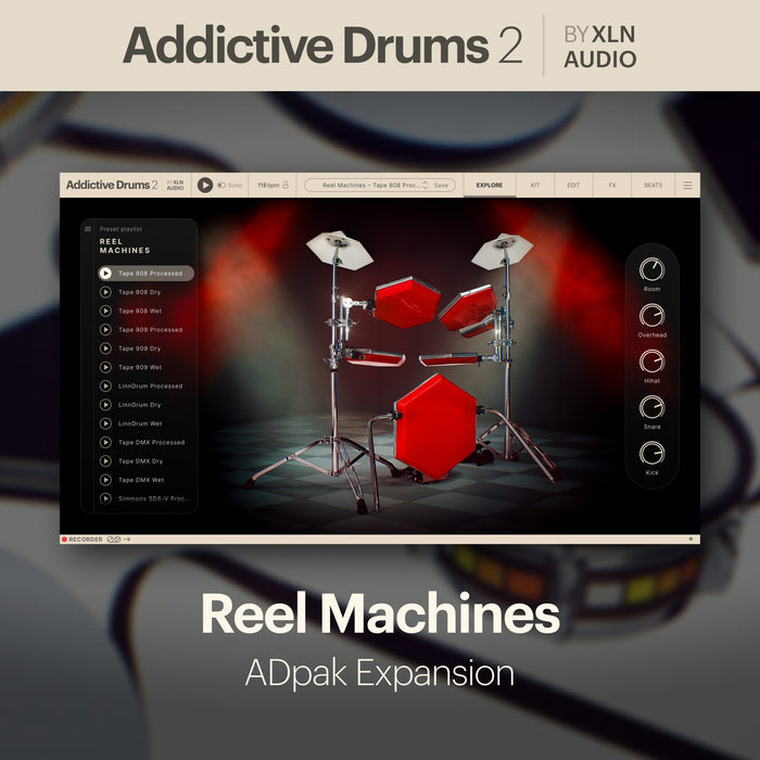 XLN Audio - Addictive Drums 2: Reel Machines ADpak