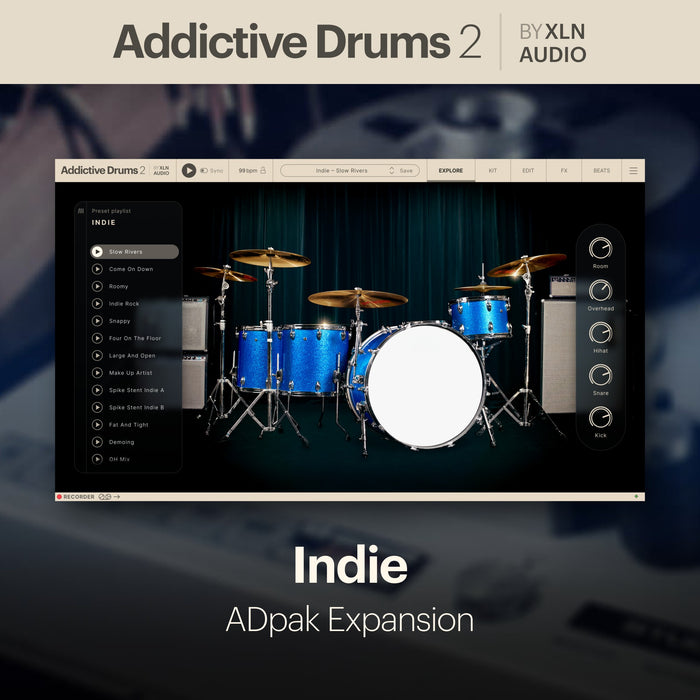 XLN Audio - Addictive Drums 2: Indie ADpak