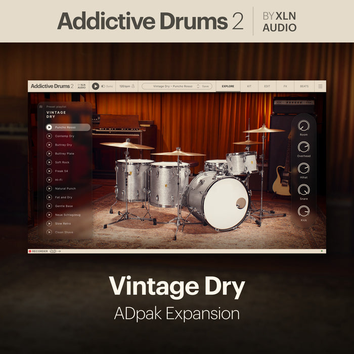 XLN Audio - Addictive Drums 2: Vintage Dry ADpak