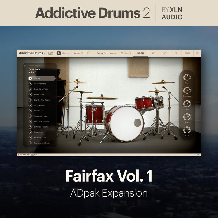 XLN Audio - Addictive Drums 2: Fairfax Vol. 1 ADpak
