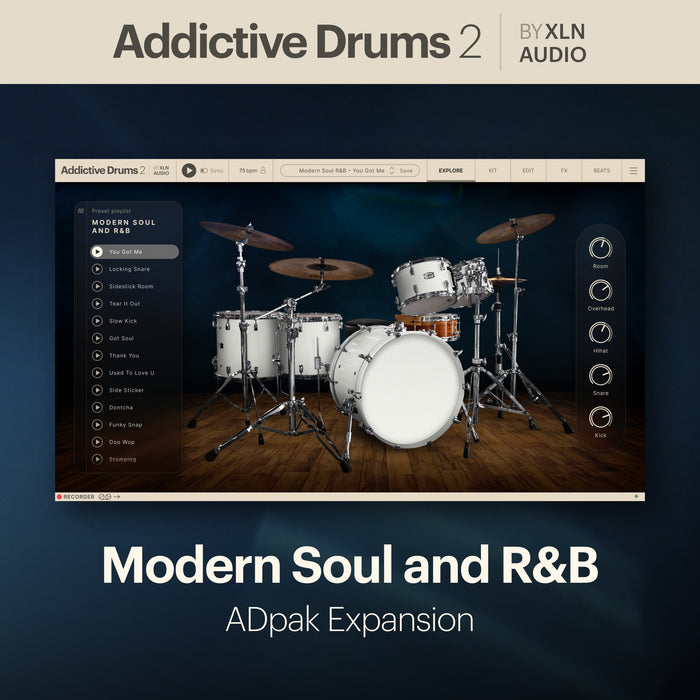 XLN Audio - Addictive Drums 2: Modern Soul and R&B ADpak