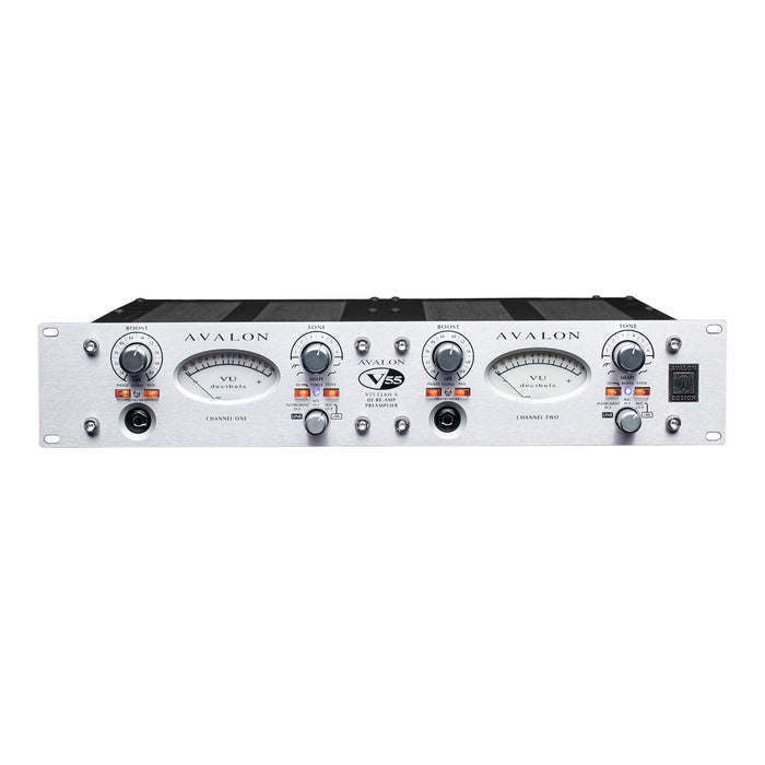 Avalon V55 - Dual Mono, High Voltage, Pure Clase A, multi-purpose instrument, line and mic preamp