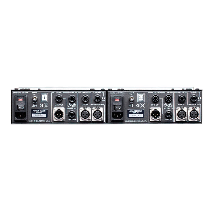 Avalon V55 - Dual Mono, High Voltage, Pure Clase A, multi-purpose instrument, line and mic preamp