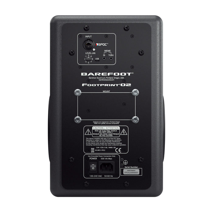 Barefoot Sound Footprint02 Gen 2 3-Way Active Near Field Monitor 6.5" - Pair