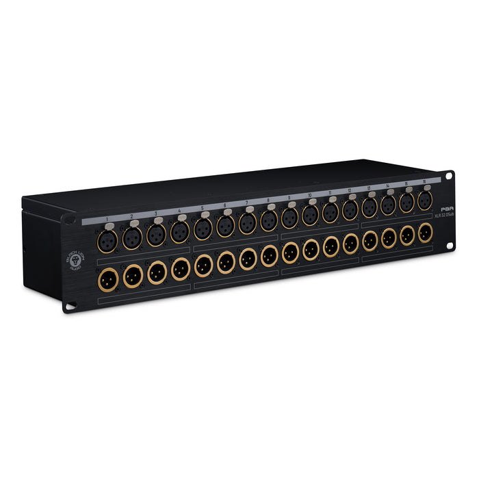 Black Lion Audio PBR XLR 32 D-Sub - 32-point Gold-Plated XLR Patchbay