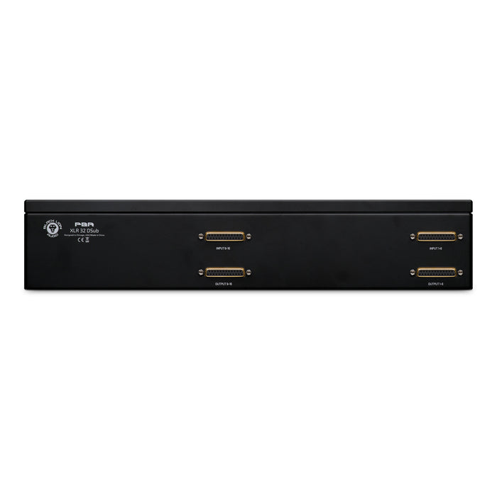 Black Lion Audio PBR XLR 32 D-Sub - 32-point Gold-Plated XLR Patchbay