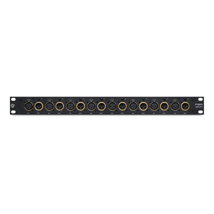 Black Lion Audio PBR XSplit8 Passive XLR Splitter with Gold-Plated XLR Connectors