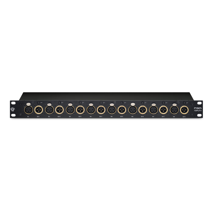 Black Lion Audio PBR XSplit8 Passive XLR Splitter with Gold-Plated XLR Connectors