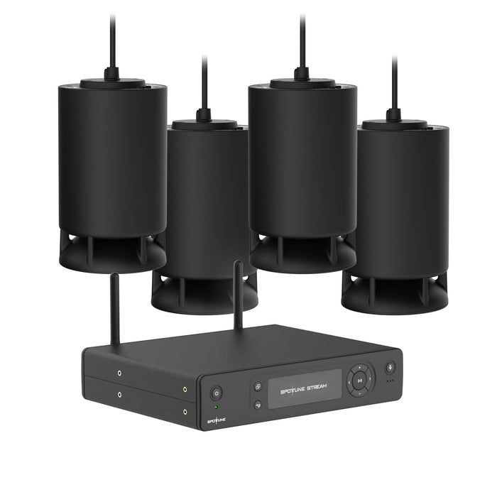 Spottune Wireless Speaker System incl. 4x Spottune Omni Speakers & 1x Stream Transmitter
