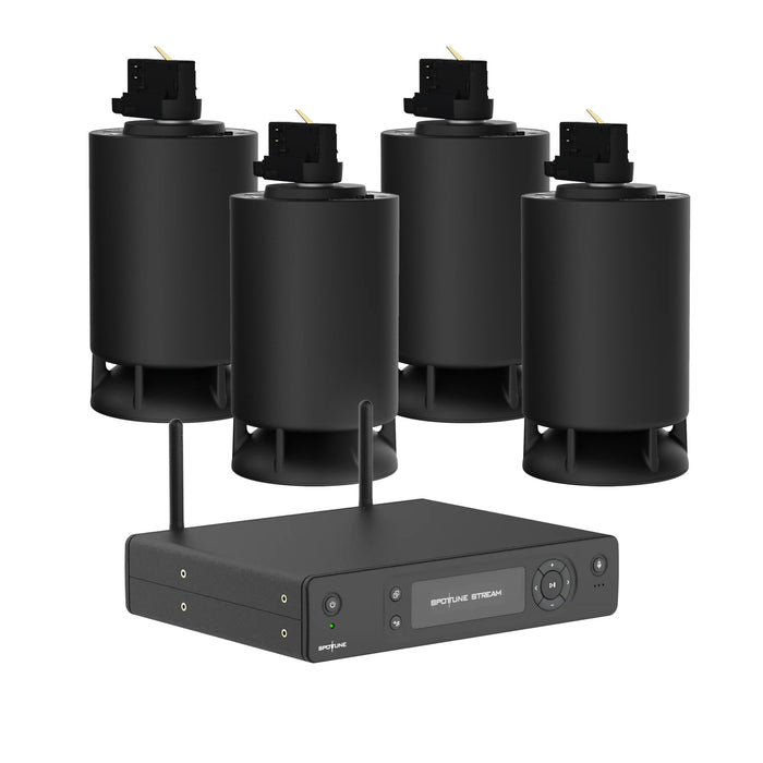 Spottune Wireless Speaker System incl. 4x Spottune Omni Speakers & 1x Stream Transmitter