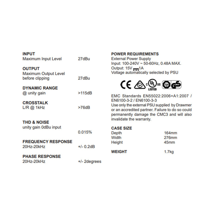 Drawmer CMC3 Compact Monitor Controller