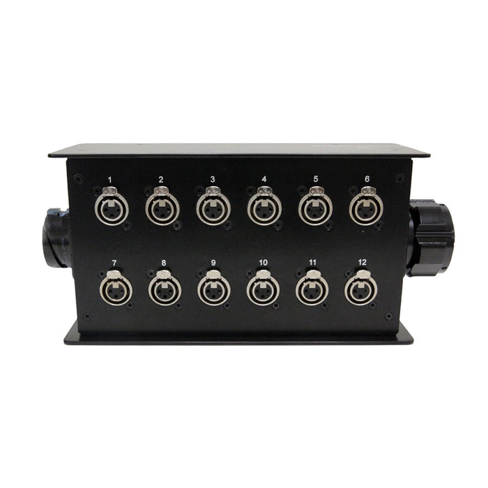 Custom Connex 12 Way Stage Box with LK Connector Out and Feedthrough Connectors