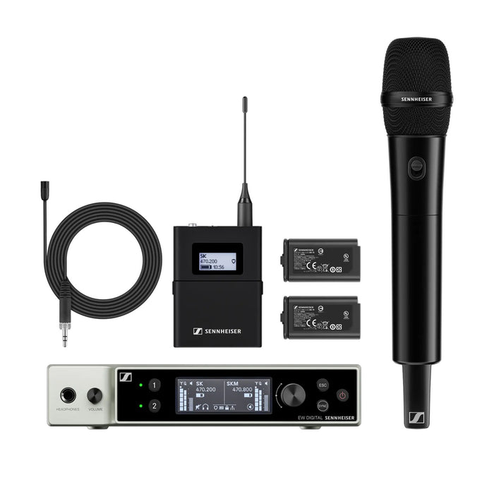 Sennheiser EW-DX MKE 2 / 835-S SET (S1-10) - Handheld & Lavalier Wireless Microphone System