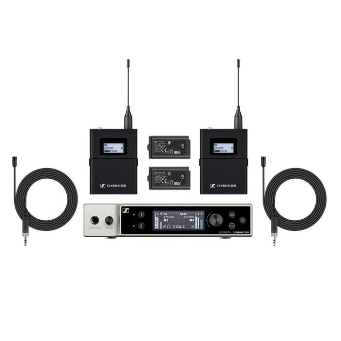 Sennheiser EW-DX MKE 2 SET (S1-10) - Wireless Lavalier Microphones System