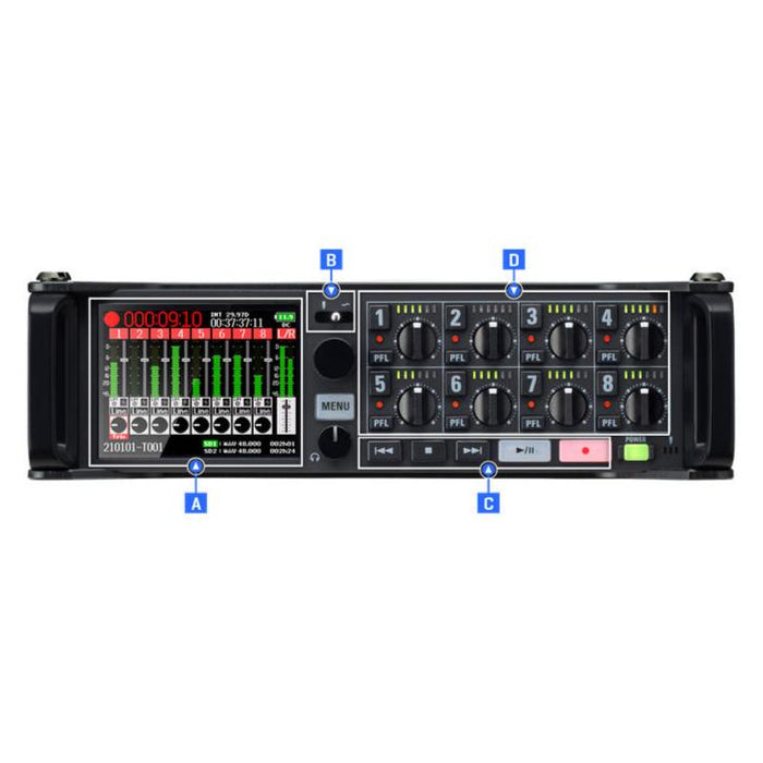 Zoom F8N Pro - 32Bit Float Multitrack Field Recorder