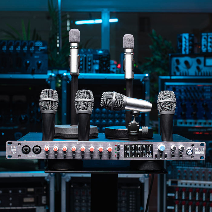 SSL 18 Audio Interface & Earthworks DK6 Drum Microphone Kit Bundle incl. 6x 5m Klotz Cables
