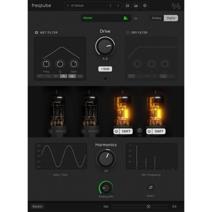 Freqport FT-1 EMU - Tube Saturation and Harmonics Plugin