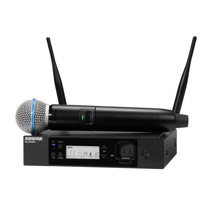 Shure GLXD24R+/B58 - Digital Wireless Rack System with Beta 58A Microphone