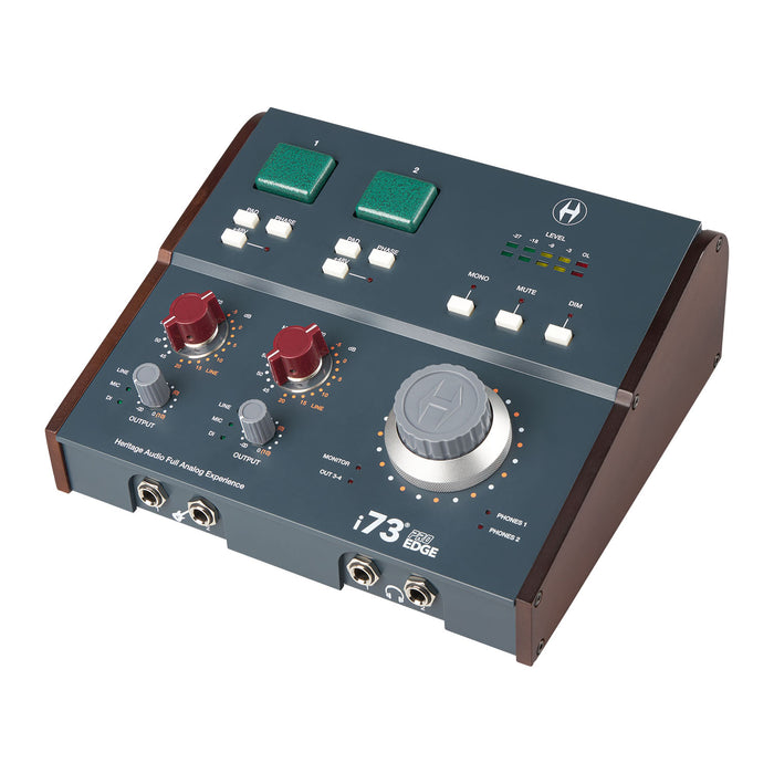 Heritage Audio i73 Pro Edge - USB-C Audio Interface with 73 Style Class A Preamps, ADAT and MIDI