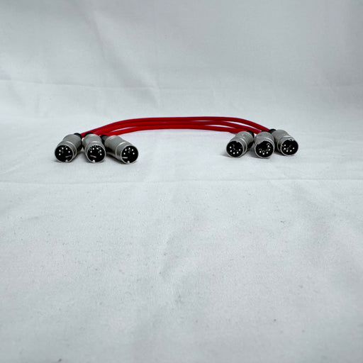 Klotz/REAN 30CM Midi Cable Bundle (Pack of 3) (Red)