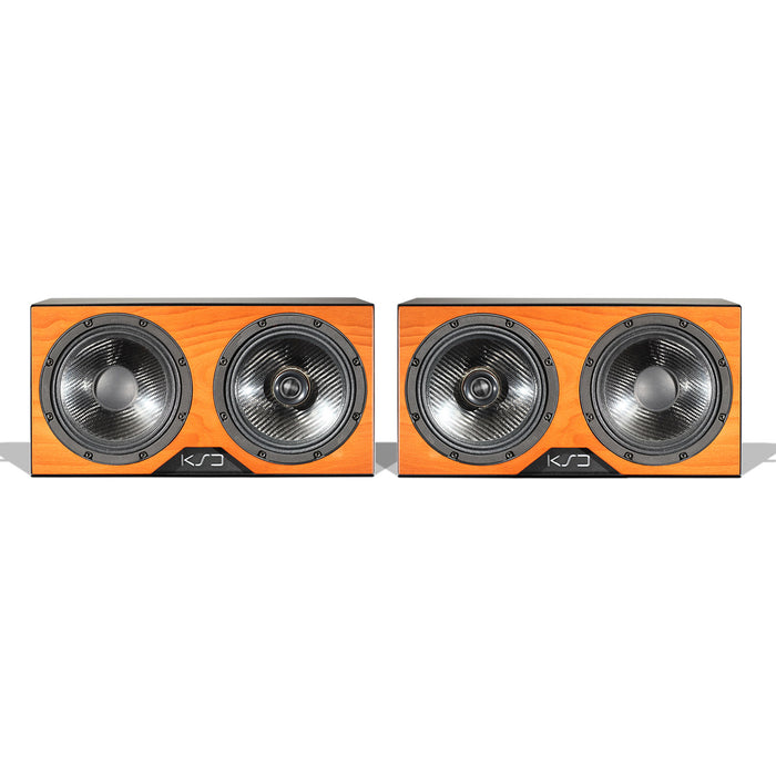 KS Digital C88 Cherry 3-Way 2x8" Coaxial Active Reference Monitor Speaker - Pair