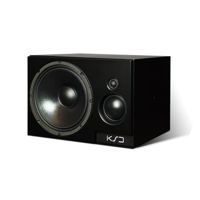 KS Digital A200 Black 3-Way Active Monitor Speakers (10" Woofer, 3" Mid, 1" Tweeter) - Pair