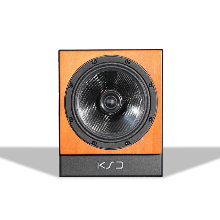 KS Digital C8 Cherry 2-Way 8" Coaxial Active Reference monitor speaker - Single