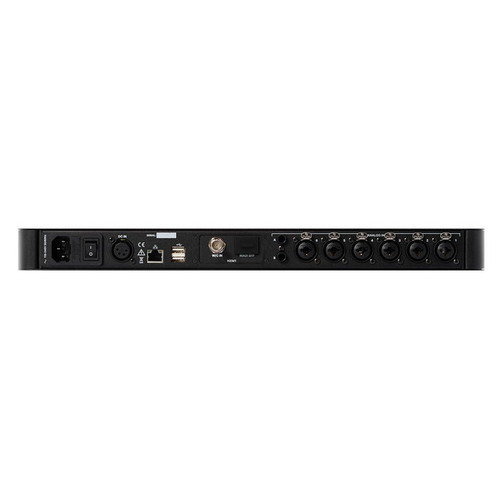 Karno SEPIA L6-M1 - L6 19" 1U Rack Host with six Module Slots. 6x XLR/TRS Input plus 2x TRS assignable input - MADI SFP Input/Output Card